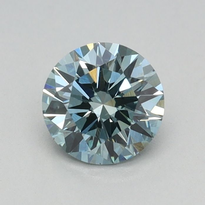 Ideal Loose Diamond - ROUND 0.45ct Fancy Vivid Blue Green VS1 (1 of 1)
