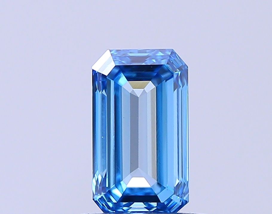 Loose Diamond - EMERALD 0.72ct Fancy Blue VVS2: Loose Diamond - EMERALD 0.72ct Fancy Blue VVS2 Source: This is a real non-mined Diamond that has been grown in a lab Shape: EMERALD Carats: 0.72 Color: Fancy Blue Certification: NONE Video: