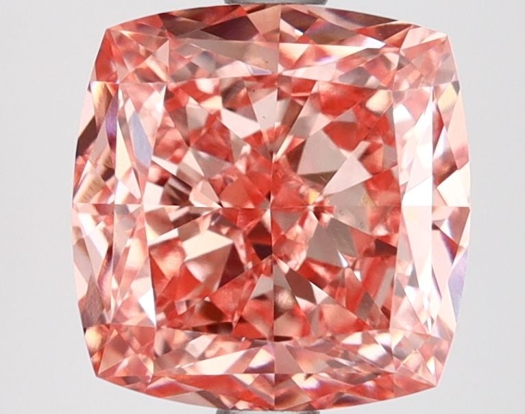 Loose Diamond - CUSHION MODIFIED 3.34ct Fancy Vivid Pink VS1: Loose Diamond - CUSHION MODIFIED 3.34ct Fancy Vivid Pink VS1 Source: This is a real non-mined Diamond that has been grown in a lab Shape: CUSHION MODIFIED Carats: 3.34 Color: Fancy Vivid Pink Certific
