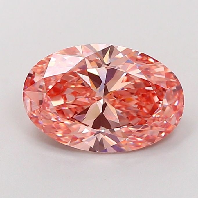 Loose Diamond - OVAL 2.1ct Fancy Vivid Brownish Pink VS1: Loose Diamond - OVAL 2.1ct Fancy Vivid Brownish Pink VS1 Source: This is a real non-mined Diamond that has been grown in a lab Shape: OVAL Carats: 2.1 Color: Fancy Vivid Brownish Pink Certification:
