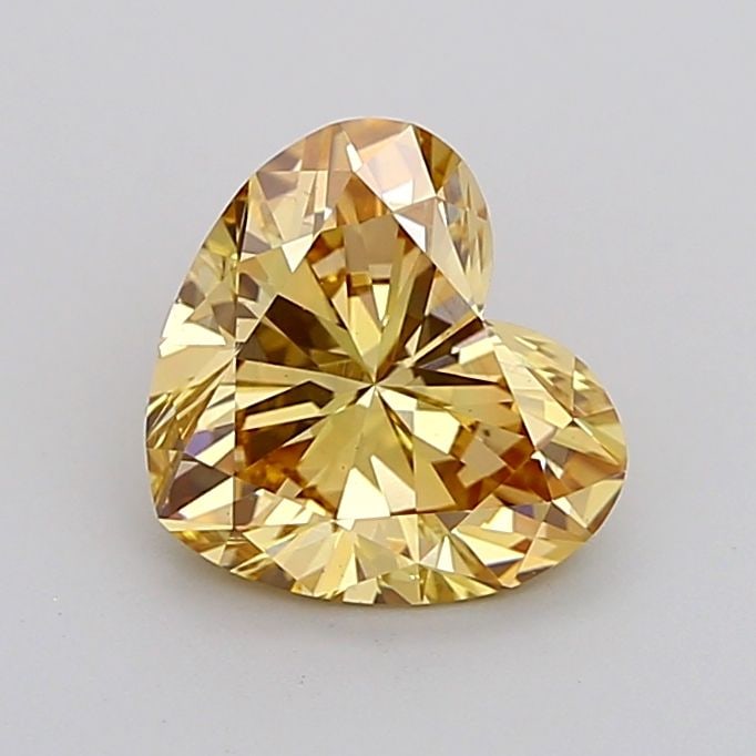 Loose Diamond - HEART 2.0ct Fancy Brownish Yellow VS2: Loose Diamond - HEART 2.0ct Fancy Brownish Yellow VS2 Source: This is a real non-mined Diamond that has been grown in a lab Shape: HEART Carats: 2.0 Color: Fancy Brownish Yellow Certification: IGI Vid
