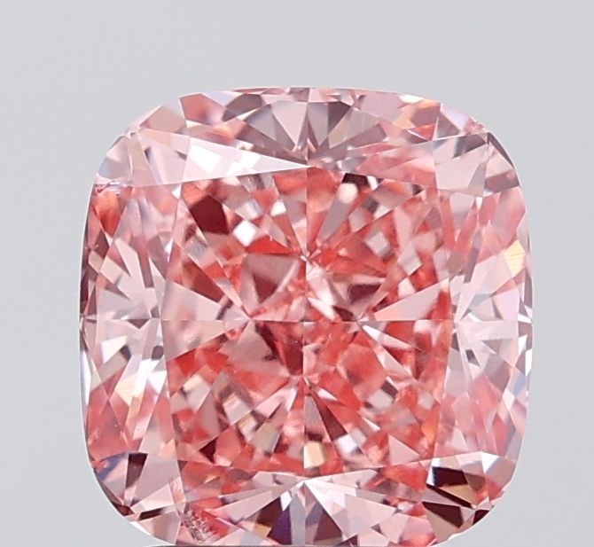 Loose Diamond - CUSHION MODIFIED 3.11ct Fancy Vivid Pink SI1: Loose Diamond - CUSHION MODIFIED 3.11ct Fancy Vivid Pink SI1 Source: This is a real non-mined Diamond that has been grown in a lab Shape: CUSHION MODIFIED Carats: 3.11 Color: Fancy Vivid Pink Certific