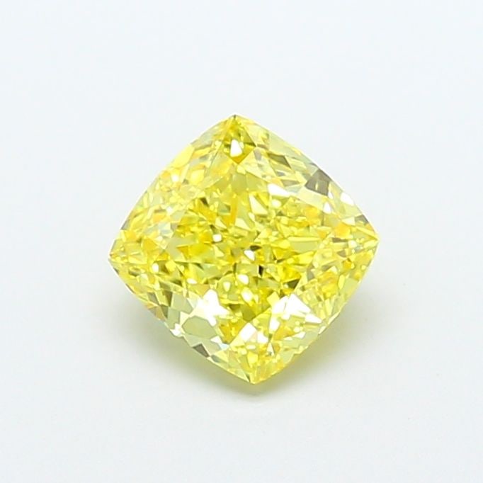 Loose Diamond - CUSHION MODIFIED 2.07ct Fancy Vivid Yellow VS1: Loose Diamond - CUSHION MODIFIED 2.07ct Fancy Vivid Yellow VS1 Source: This is a real non-mined Diamond that has been grown in a lab Shape: CUSHION MODIFIED Carats: 2.07 Color: Fancy Vivid Yellow