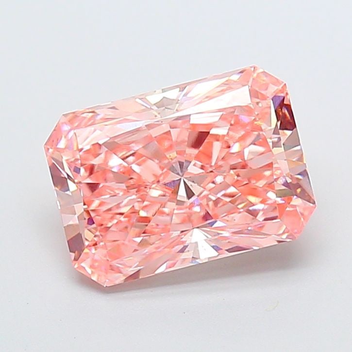 Loose Diamond - RADIANT 4.02ct Fancy Vivid Pink VS2: Loose Diamond - RADIANT 4.02ct Fancy Vivid Pink VS2 Source: This is a real non-mined Diamond that has been grown in a lab Shape: RADIANT Carats: 4.02 Color: Fancy Vivid Pink Certification: IGI Video: