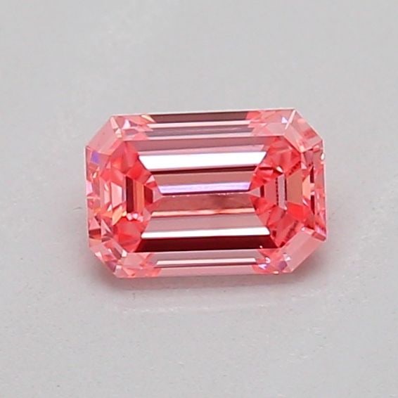 Loose Diamond - EMERALD 0.25ct Fancy Vivid Pink VS1: Loose Diamond - EMERALD 0.25ct Fancy Vivid Pink VS1 Source: This is a real non-mined Diamond that has been grown in a lab Shape: EMERALD Carats: 0.25 Color: Fancy Vivid Pink Certification: IGI PLEASE 