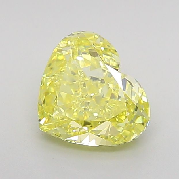 Loose Diamond - HEART 1.24ct Fancy Vivid Yellow VS1: Loose Diamond - HEART 1.24ct Fancy Vivid Yellow VS1 Source: This is a real non-mined Diamond that has been grown in a lab Shape: HEART Carats: 1.24 Color: Fancy Vivid Yellow Certification: IGI Video: