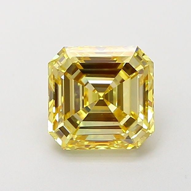 Loose Diamond - ASSCHER 1.52ct Fancy Intense Yellow VS2: Loose Diamond - ASSCHER 1.52ct Fancy Intense Yellow VS2 Source: This is a real non-mined Diamond that has been grown in a lab Shape: ASSCHER Carats: 1.52 Color: Fancy Intense Yellow Certification: