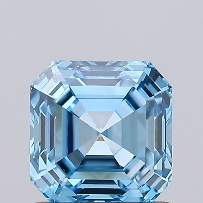 Loose Diamond - ASSCHER 1.11ct Fancy Vivid Blue VS1: Loose Diamond - ASSCHER 1.11ct Fancy Vivid Blue VS1 Source: This is a real non-mined Diamond that has been grown in a lab Shape: ASSCHER Carats: 1.11 Color: Fancy Vivid Blue Certification: IGI Video: