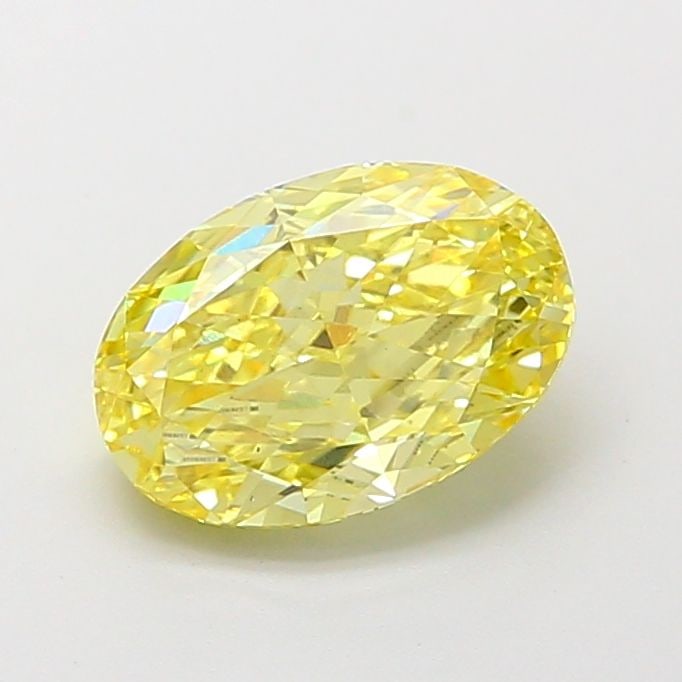 Loose Diamond - OVAL 2.11ct Fancy Intense Yellow VS1: Loose Diamond - OVAL 2.11ct Fancy Intense Yellow VS1 Source: This is a real non-mined Diamond that has been grown in a lab Shape: OVAL Carats: 2.11 Color: Fancy Intense Yellow Certification: IGI Video