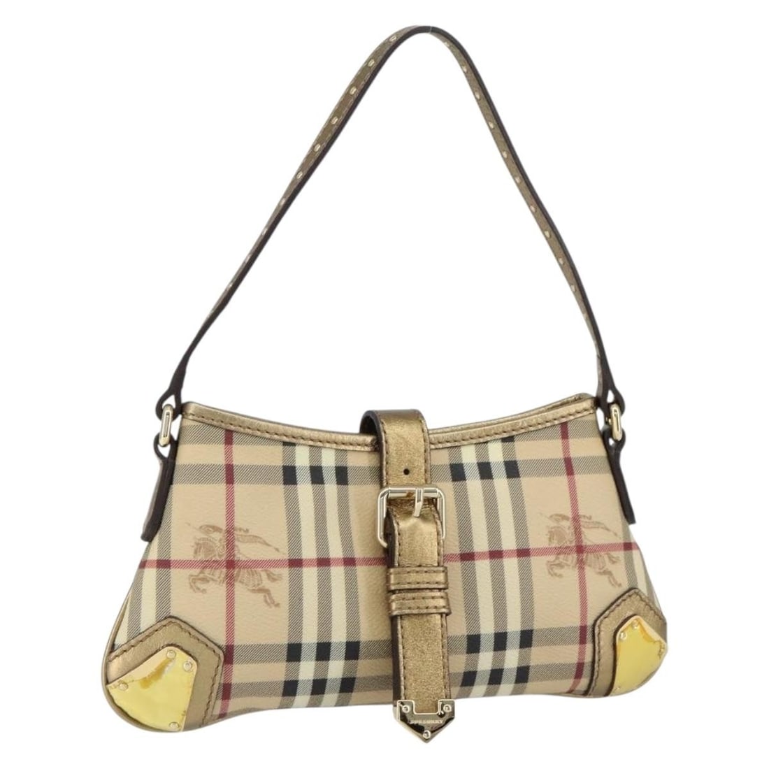 BURBERRY Nova Check Beige Gold PVC Accessory Pouch Made in Italy: BURBERRY Nova Check Beige Gold PVC Accessory Pouch Made in Italy This Burberry Nova Check Accessory Pouch is a stylish and practical addition to your accessory collection. Crafted in Italy from durabl