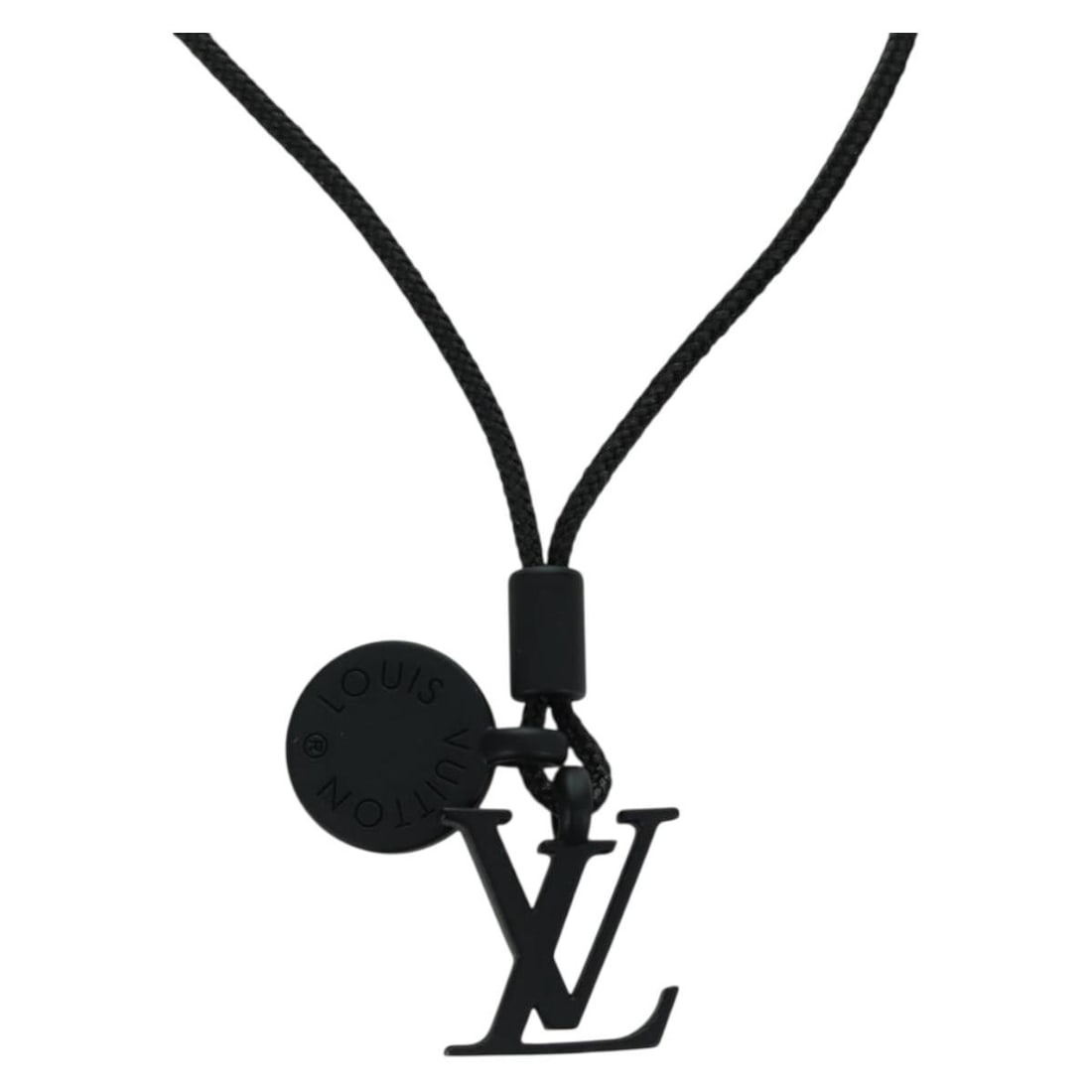 Black Metal Necklace Louis Vuitton Collier Charms M63647 with Box (1 of 18)