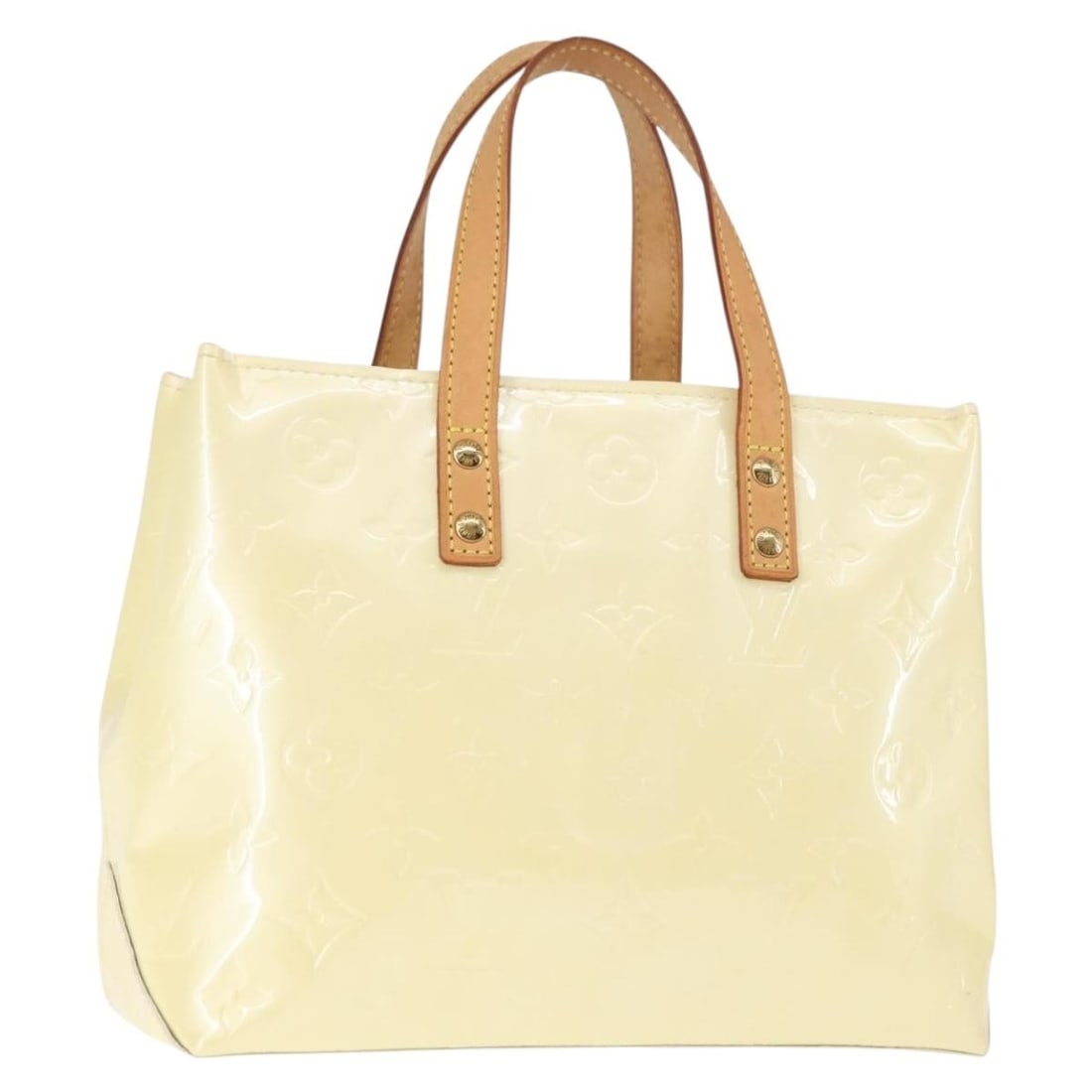 LOUIS VUITTON Monogram Vernis Reade PM Hand Bag Perle M91336 Authenticated: LOUIS VUITTON Monogram Vernis Reade PM Hand Bag Perle M91336 Authenticated This authentic LOUIS VUITTON Monogram Vernis Reade PM Hand Bag in a stunning Perle color is a stylish addition to any wardrob