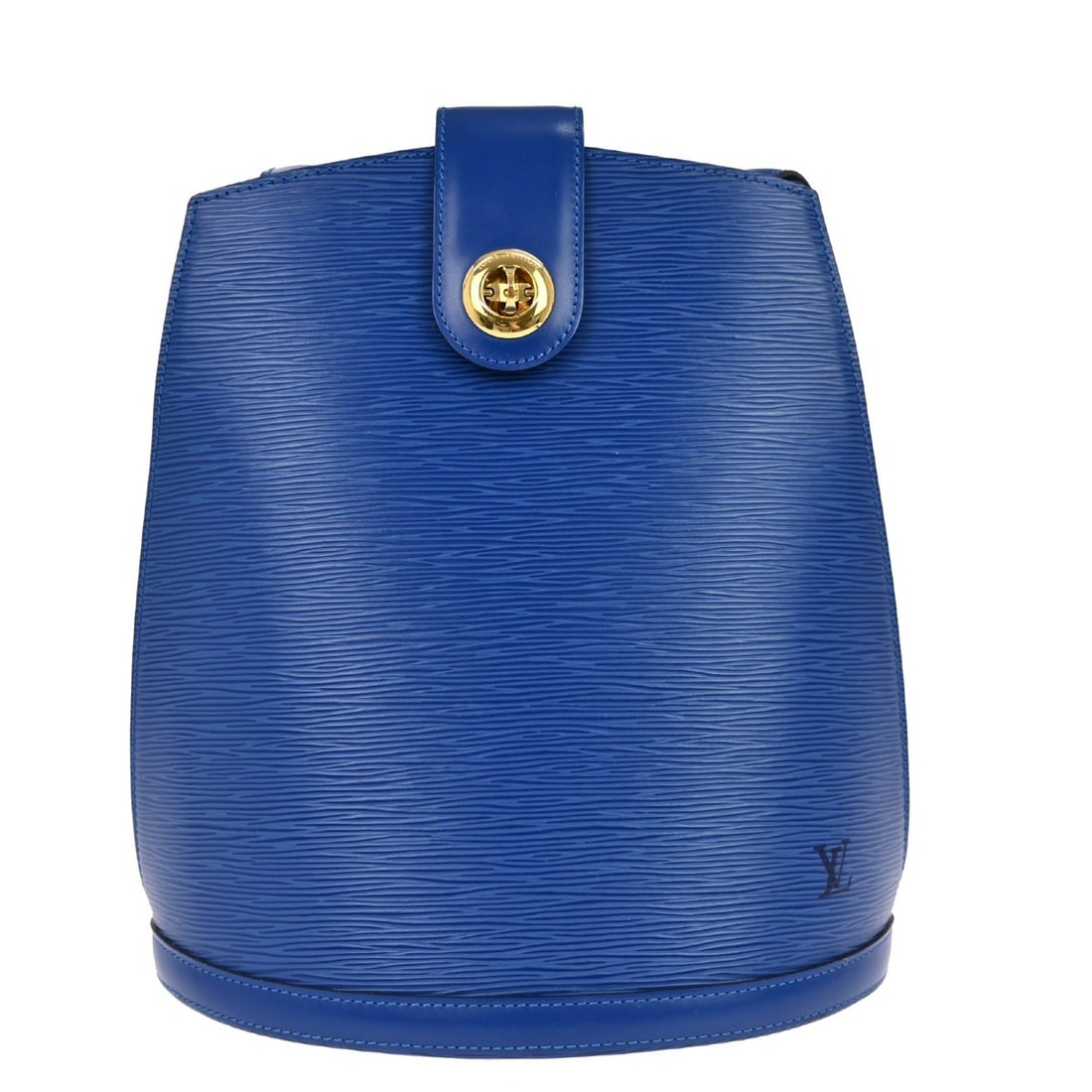 Louis Vuitton Blue Epi Leather Cluny Shoulder Bag France 26cm: Louis Vuitton Blue Epi Leather Cluny Shoulder Bag France 26cm This Louis Vuitton Cluny shoulder bag is crafted from blue Epi leather and designed for women. Made in France, the bag features a structur