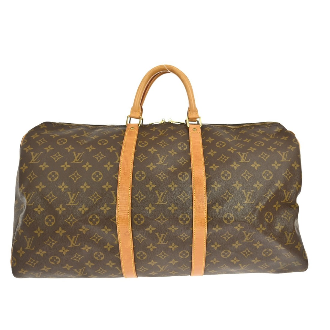 Louis Vuitton Monogram Canvas Keepall Unisex Travel Bag 55cm: Louis Vuitton Monogram Canvas Keepall Unisex Travel Bag 55cm This Louis Vuitton Keepall Bag features the classic Monogram Canvas design and offers a spacious interior suitable for unisex use. The brow