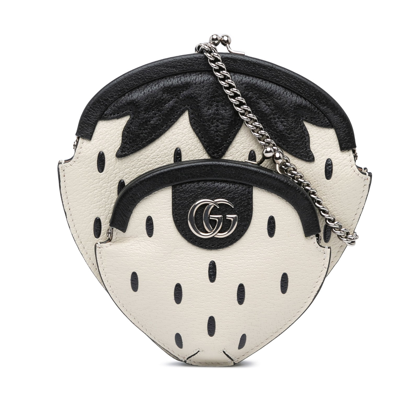 Gucci Leather Fruittini Strawberry White Crossbody Bag (1 of 9)