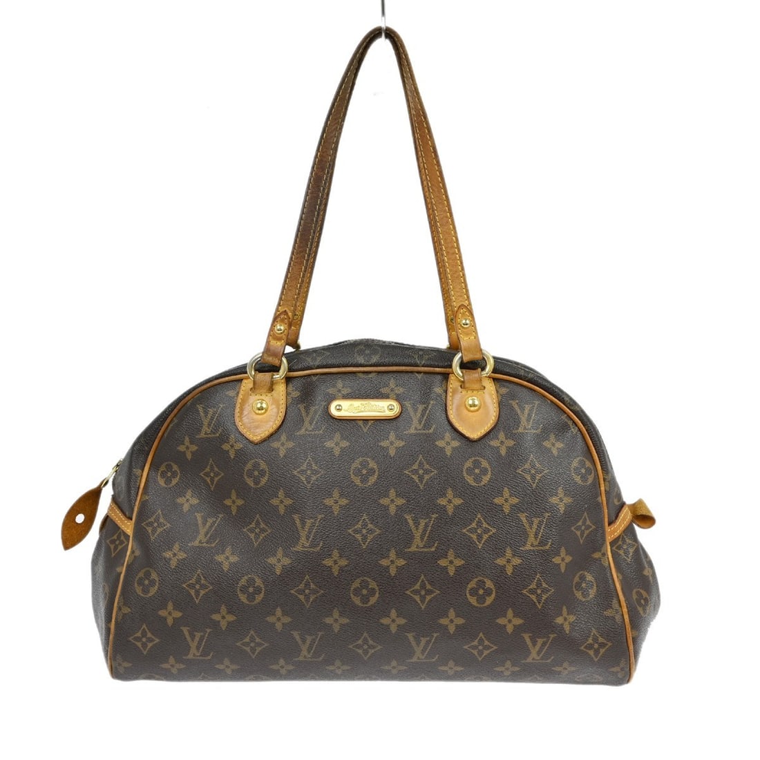 Louis Vuitton Montorgueil GM Monogram Canvas Large Shoulder Bag Brown M95566: Louis Vuitton Montorgueil GM Monogram Canvas Large Shoulder Bag Brown M95566 This Louis Vuitton Montorgueil GM shoulder bag features the signature monogram canvas leather exterior in brown with double