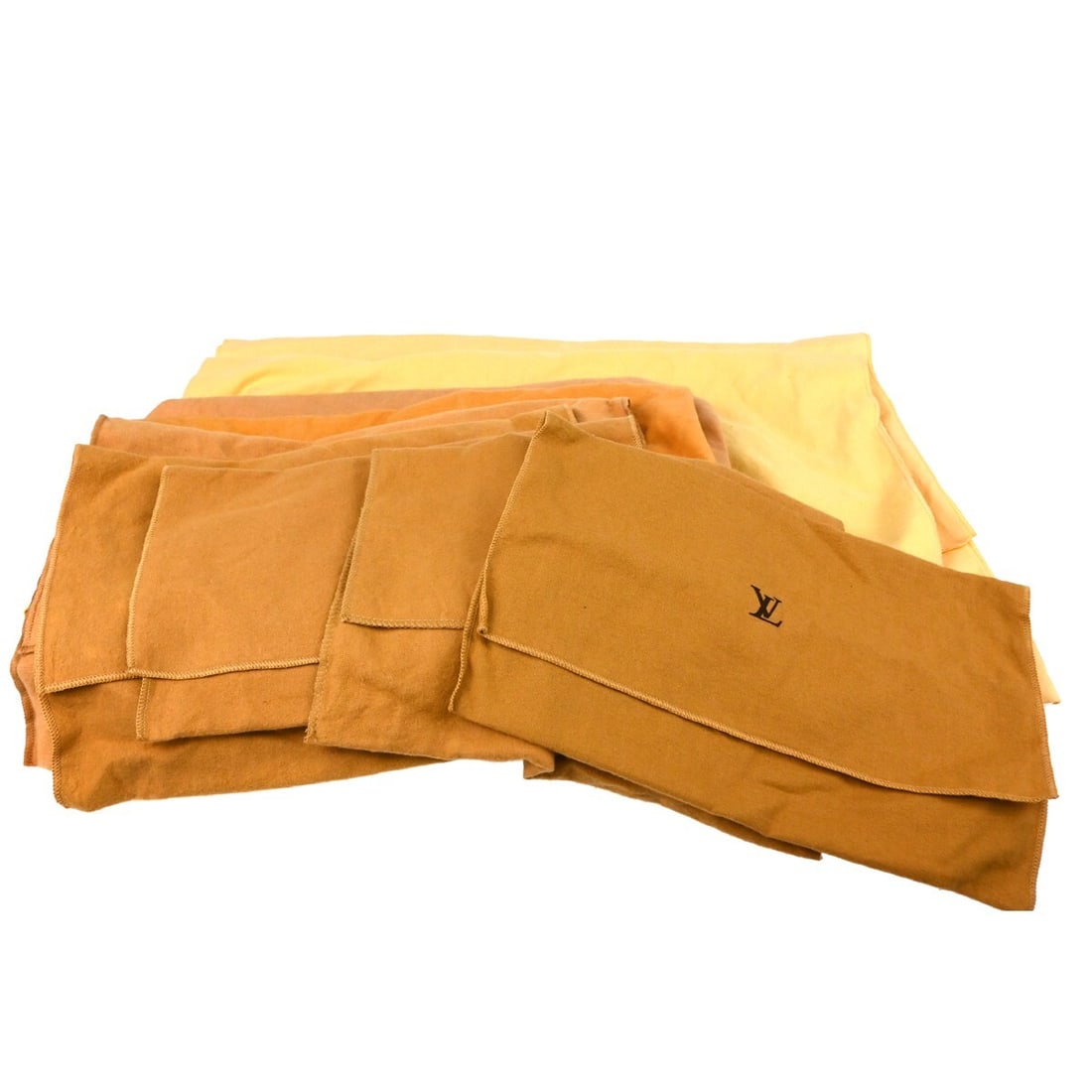 Louis Vuitton Set of 10 Brown Cotton Dust Bags (1 of 5)