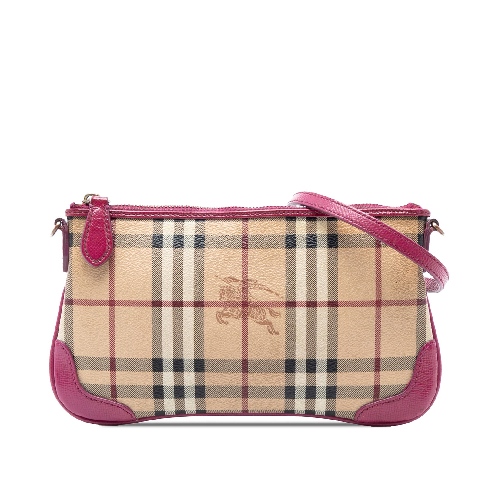 Burberry Peyton Crossbody Bag in Haymarket Check Coated Canvas (1 of 7)