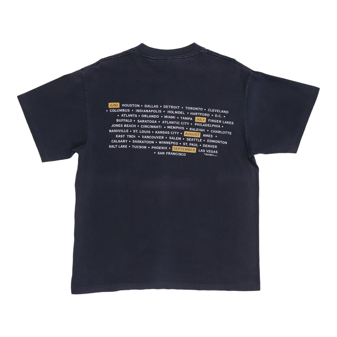 Vintage 1991 Don Henley Concert Tour Black Cotton T-Shirt Size Large (1 of 2)