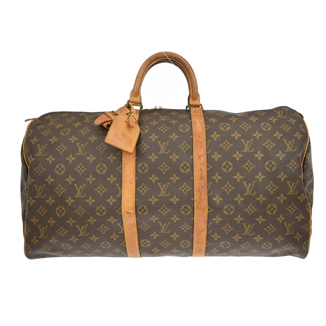 Louis Vuitton Keepall 55 Monogram Canvas Extra Large Travel Duffle Bag: Louis Vuitton Keepall 55 Monogram Canvas Extra Large Travel Duffle Bag The Louis Vuitton Keepall 55 is an extra-large travel duffle bag crafted from the signature monogram canvas leather. This vintage