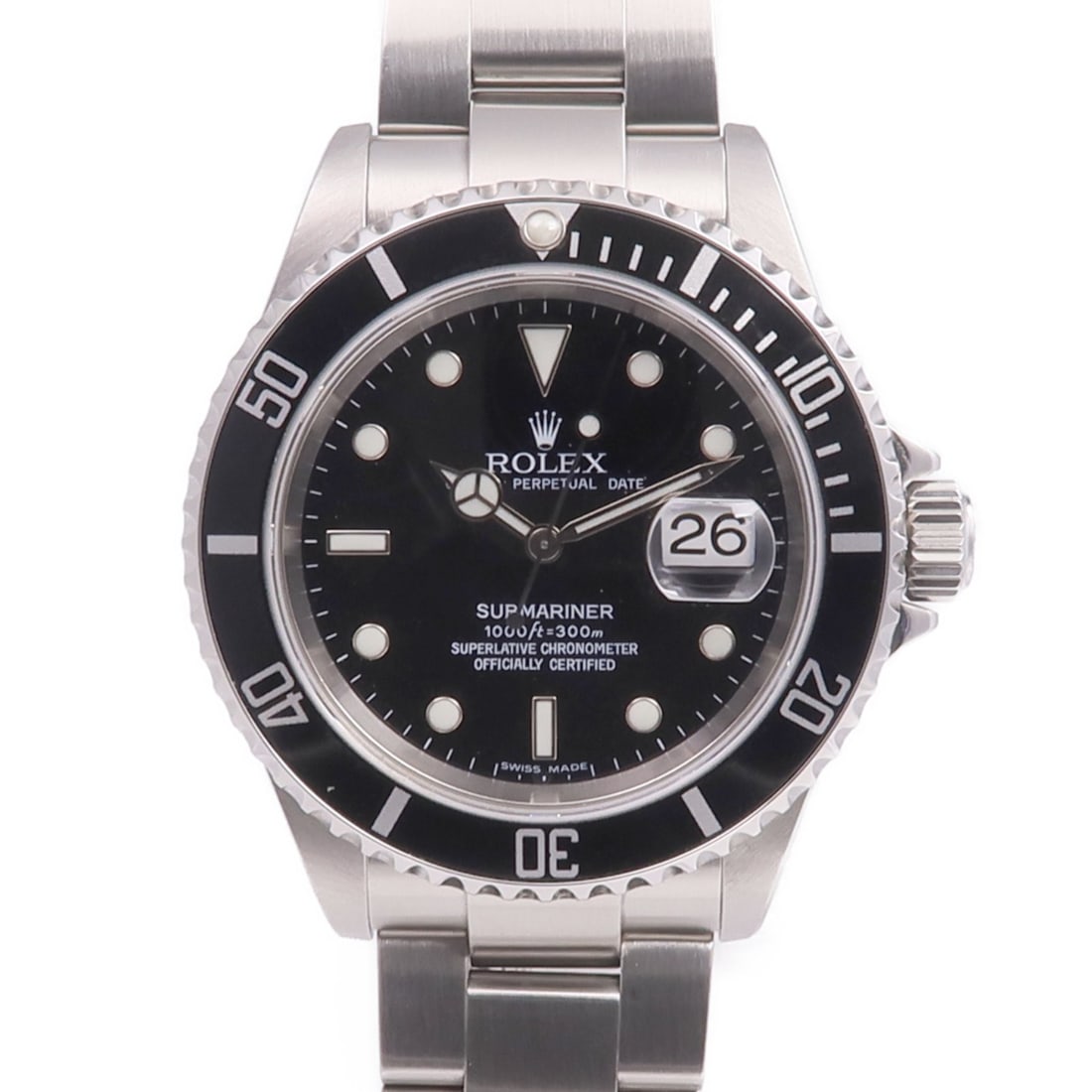 Submariner Date 16610LN Black Dial Stainless Steel Automatic Men's Watch (1 of 13)