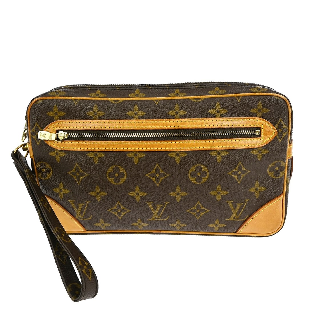 Louis Vuitton Marly Dragonne GM Monogram Leather Clutch Bag M51825: Louis Vuitton Marly Dragonne GM Monogram Leather Clutch Bag M51825 Introducing the Louis Vuitton Marly Dragonne GM Clutch Bag, a luxurious accessory that embodies both elegance and practicality. With 