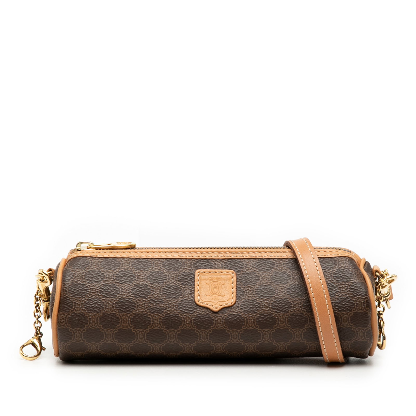 Celine Brown Macadam Coated Canvas Bag with Detachable Strap (1 of 6)