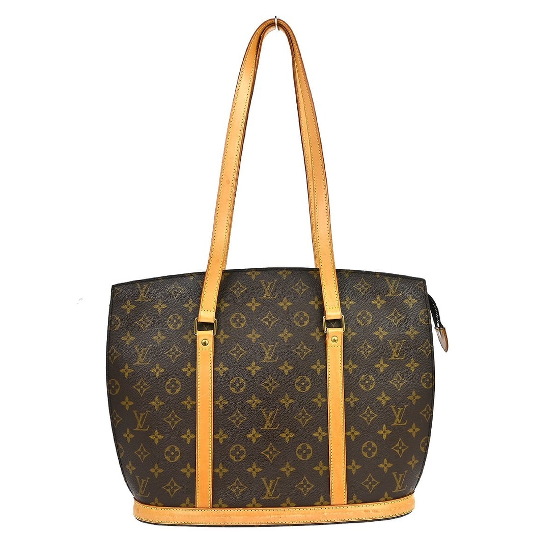 Louis Vuitton Babylone Monogram Canvas Large Tote Handbag M51102: Louis Vuitton Babylone Monogram Canvas Large Tote Handbag M51102 This Louis Vuitton Babylone hand tote bag features the iconic Monogram canvas and leather exterior with double beige leather handles. D