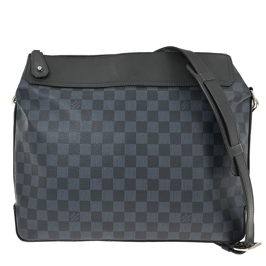 Louis Vuitton Damier Graphite Grignons Crossbody Shoulder Bag N41348: Louis Vuitton Damier Graphite Grignons Crossbody Shoulder Bag N41348 This Louis Vuitton Damier Graphite Grignons shoulder bag features a large crossbody design with a coated canvas exterior in black, 