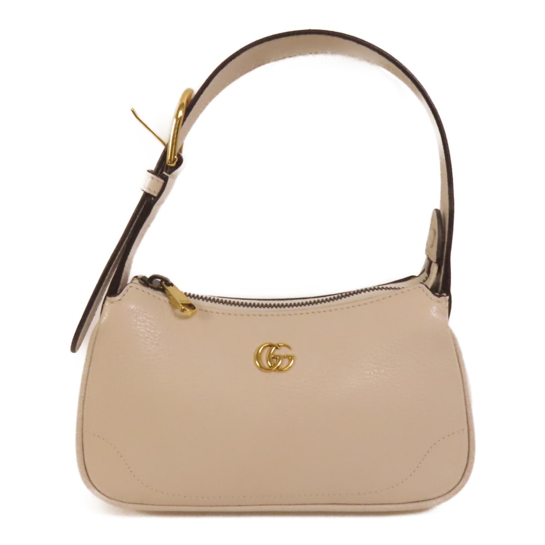 Gucci Aphrodite Mini Beige Calfskin Handbag with Gold Hardware: Gucci Aphrodite Mini Beige Calfskin Handbag with Gold Hardware This Gucci Aphrodite Mini Bag is crafted from beige calfskin leather and features gold hardware accents. Designed for women, the compact 