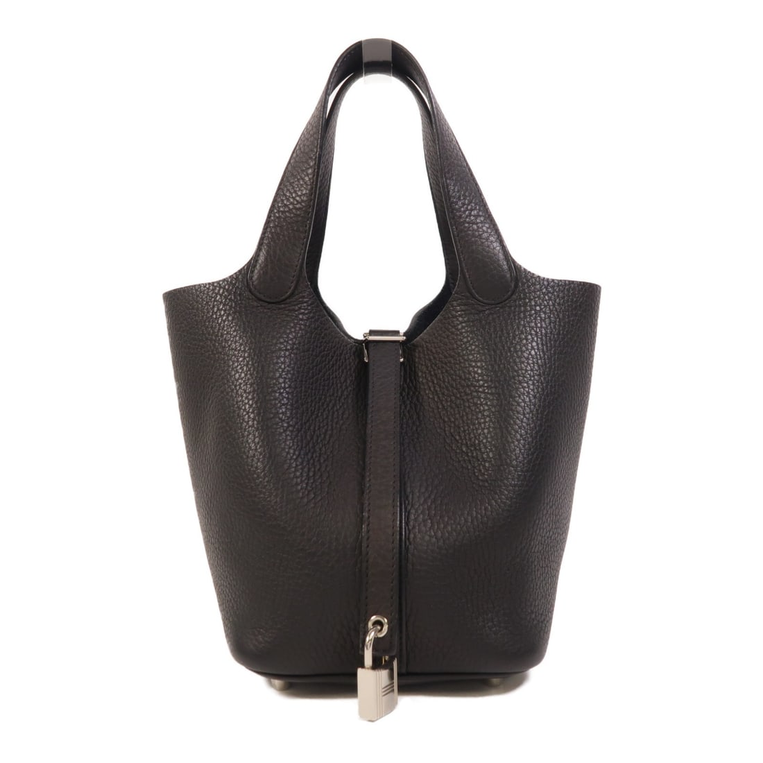 Hermes Picotin PM Black Clemence Calfskin Tote with Palladium Hardware (1 of 15)