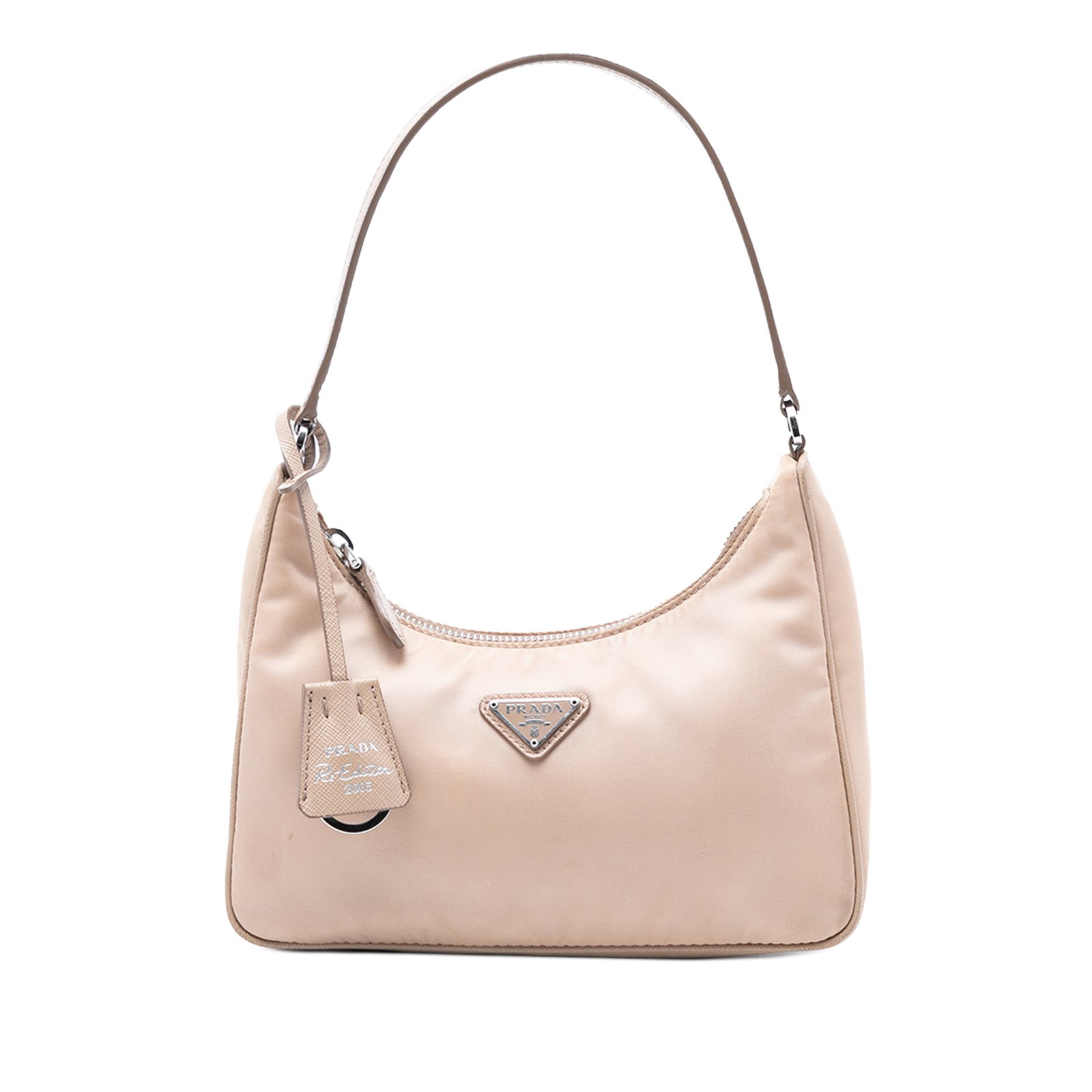 Prada Re Nylon Re Edition 2005 Brown Shoulder Bag with Leather Handle (1 of 6)
