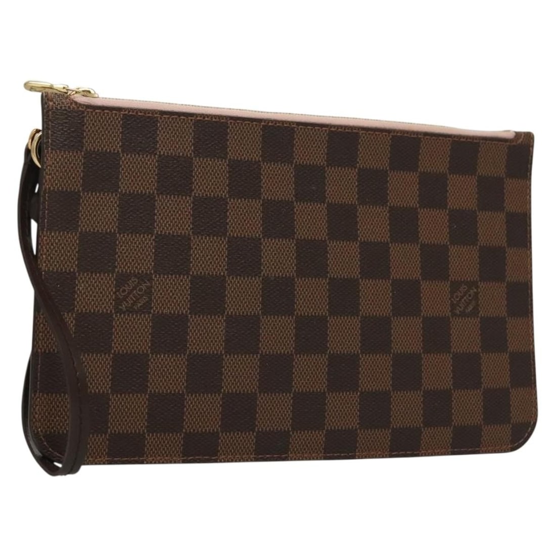 Louis Vuitton Damier Canvas Neverfull Pochette Brown 24.5x15x15cm (1 of 18)