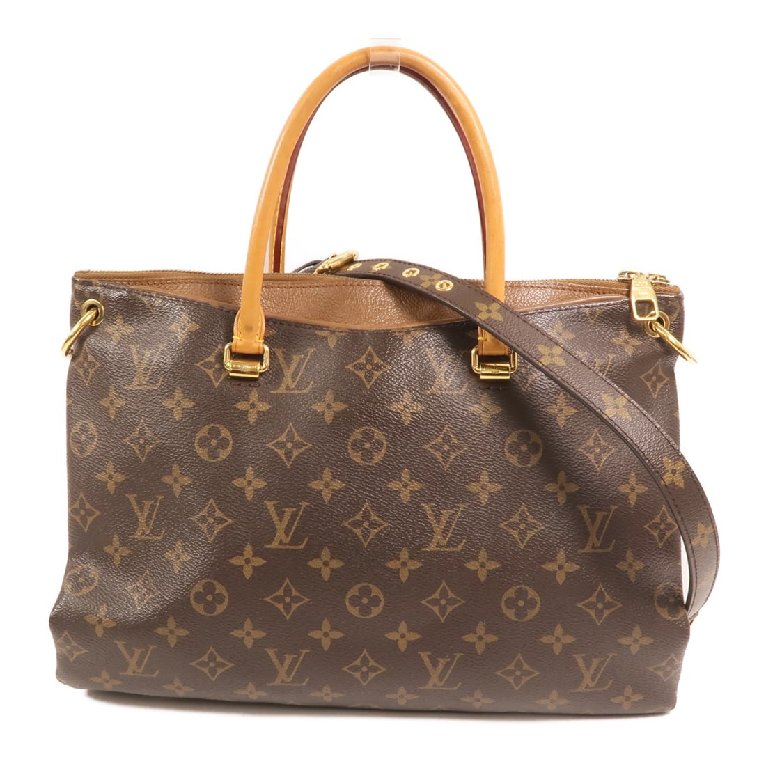 Louis Vuitton Pallas MM Monogram Shoulder Bag with Gold Hardware (1 of 17)