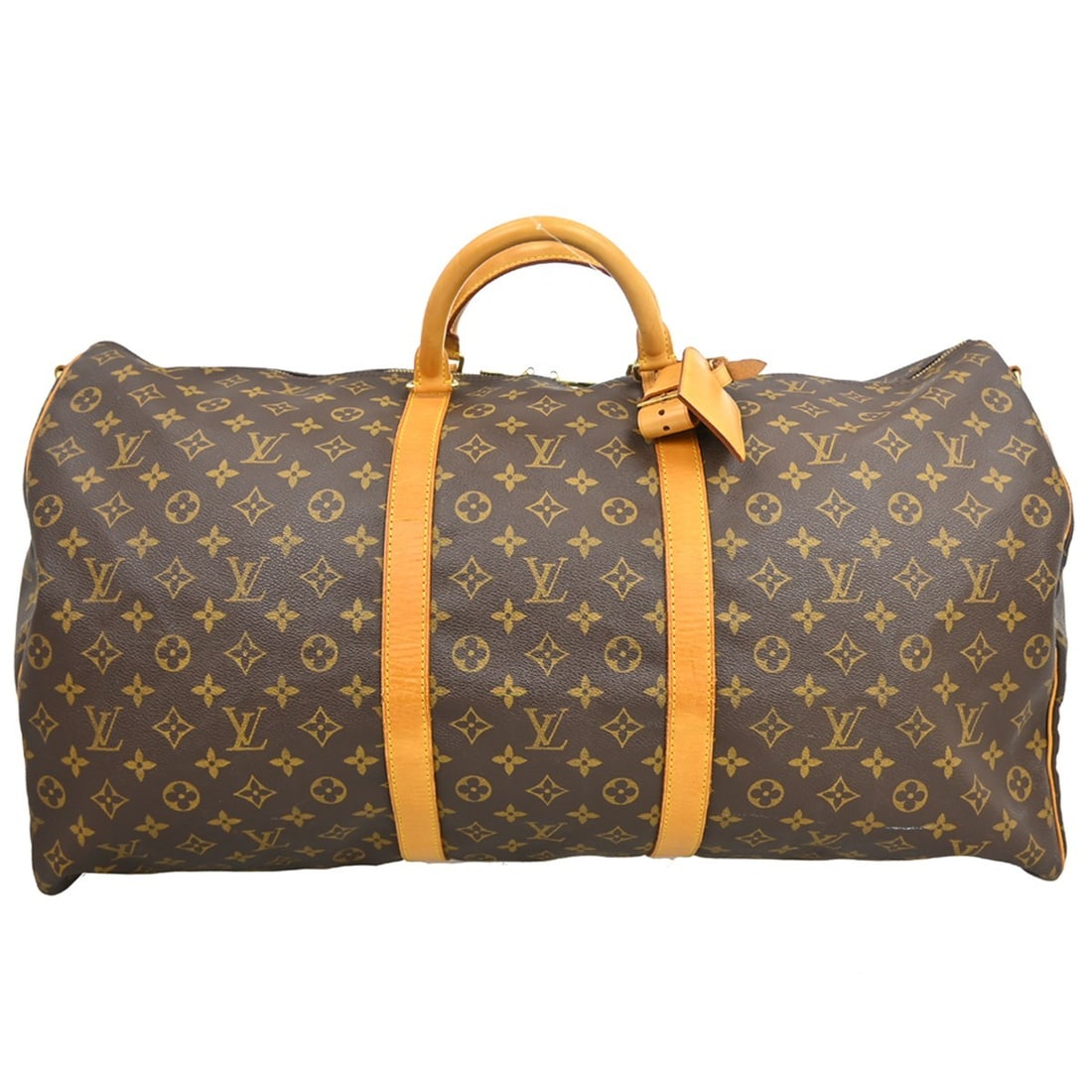 Louis Vuitton Keepall Bandouliere 60 Monogram Canvas Travel Duffle Bag M41412: Louis Vuitton Keepall Bandouliere 60 Monogram Canvas Travel Duffle Bag M41412 The Louis Vuitton Monogram Keepall Bandouliere 60 is an extra large duffle bag crafted from signature monogram canvas leat