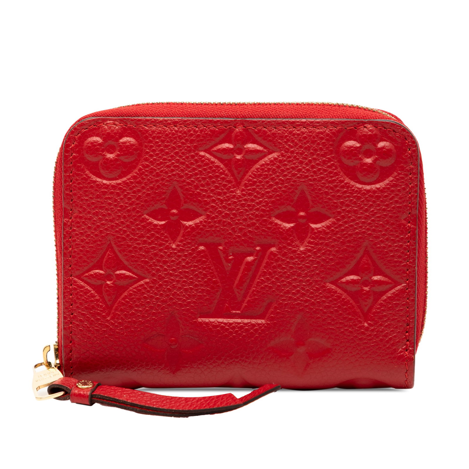 Red Leather Zippy Coin Purse by Louis Vuitton Monogram Empreinte (1 of 7)