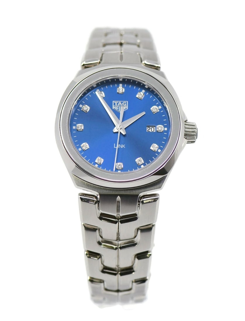 TAG Heuer Link WBC1318 Diamond Bezel Stainless Steel Watch with Box and Papers (1 of 5)
