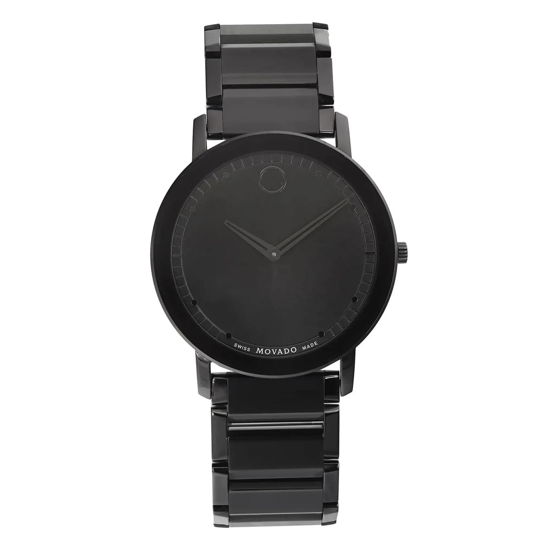 Movado Modern Classic 40mm Quartz Black Dial Mens Watch 0607408: Movado Modern Classic 40mm Quartz Black Dial Mens Watch 0607408 This Movado Modern Classic wristwatch is a stylish and sophisticated timepiece designed for casual wear. Featuring a sleek black dial wi