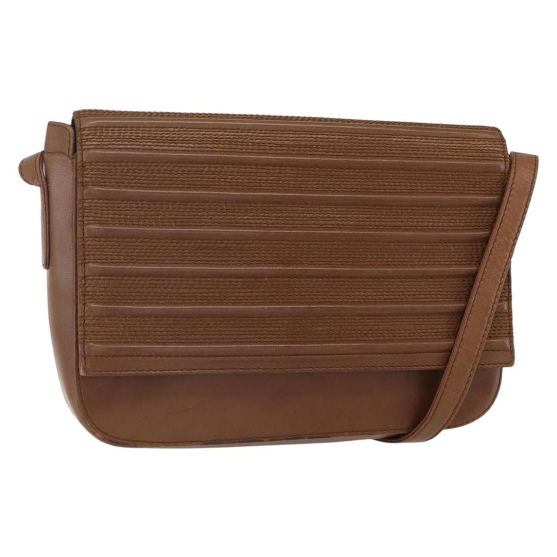 Loewe Brown Leather Flap Messenger Shoulder Bag from Spain: Loewe Brown Leather Flap Messenger Shoulder Bag from Spain This Loewe Flap Messenger Bag is crafted from brown leather and features a practical flap design. Designed for women, it offers a compact and