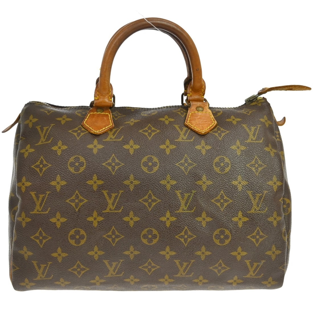 Louis Vuitton Speedy 30 Monogram Canvas Satchel Bag M41526 Vintage: Louis Vuitton Speedy 30 Monogram Canvas Satchel Bag M41526 Vintage This Louis Vuitton Speedy 30 handbag features the signature monogram canvas exterior with a classic brown color. Designed in a satche