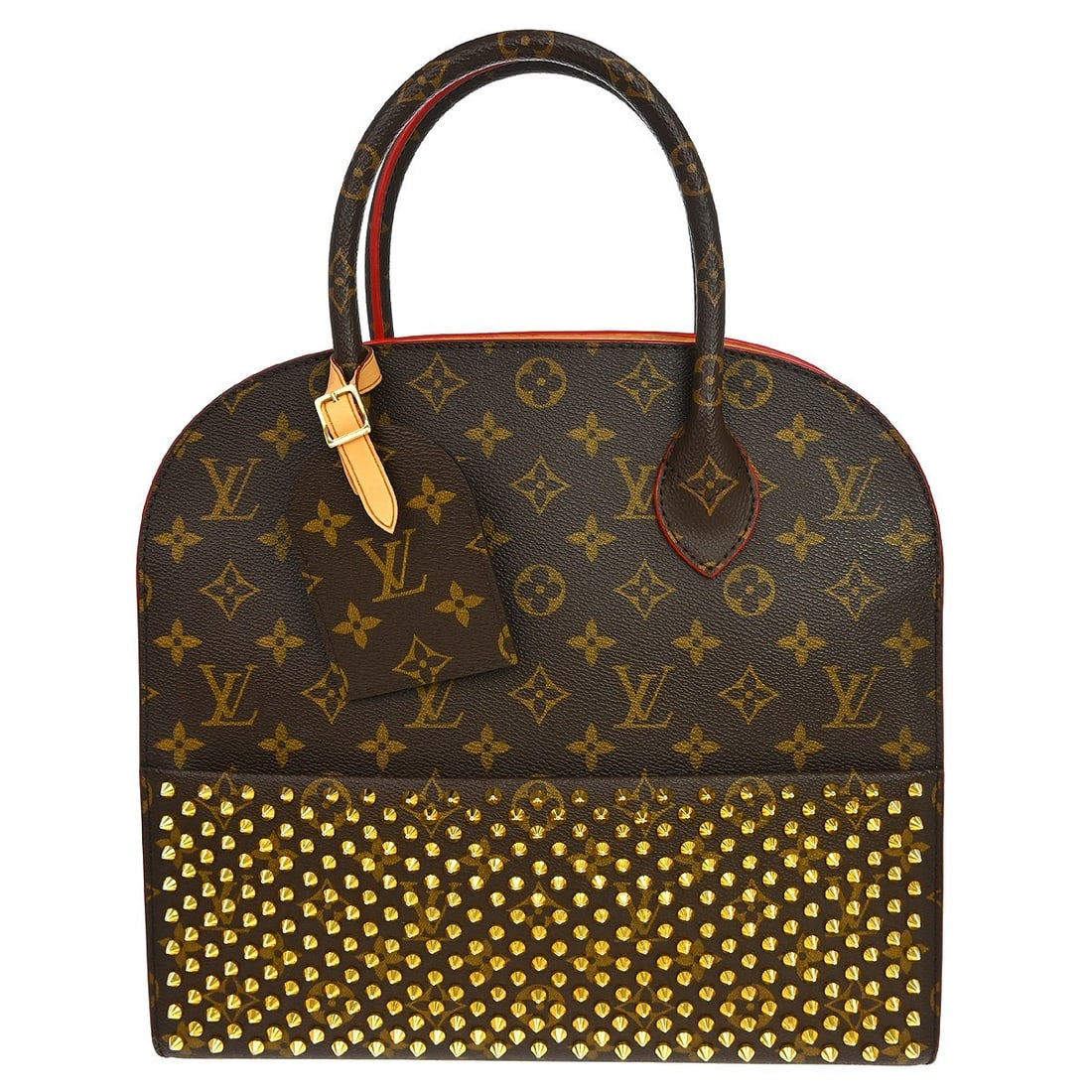 Louis Vuitton Christian Louboutin Iconoclast Monogram Canvas Small Handbag: Louis Vuitton Christian Louboutin Iconoclast Monogram Canvas Small Handbag This Louis Vuitton Christian Louboutin Iconoclast handbag features the signature Monogram canvas leather exterior in brown, a
