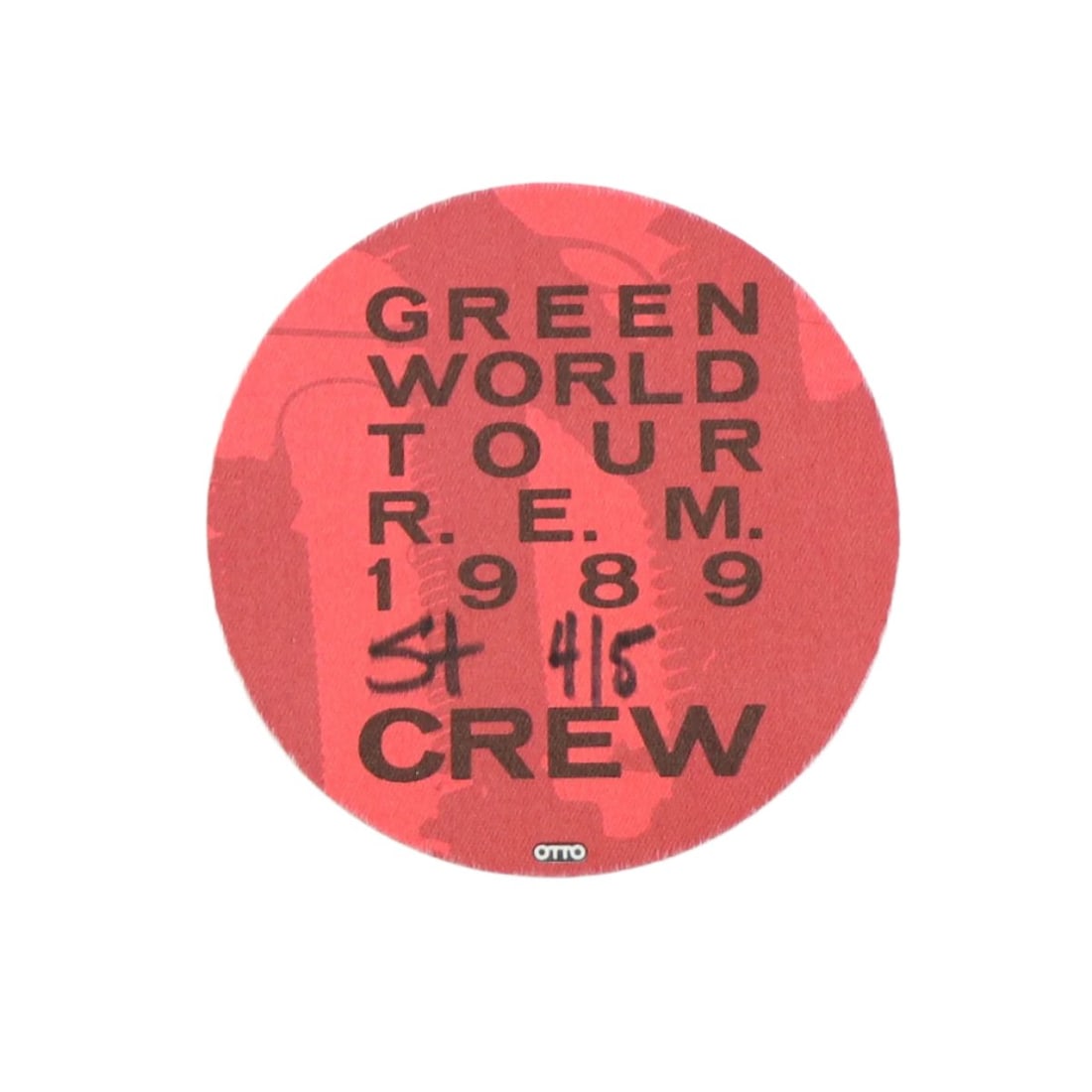 Vintage 1989 Crew Backstage Pass from REM Green Tour (1 of 2)