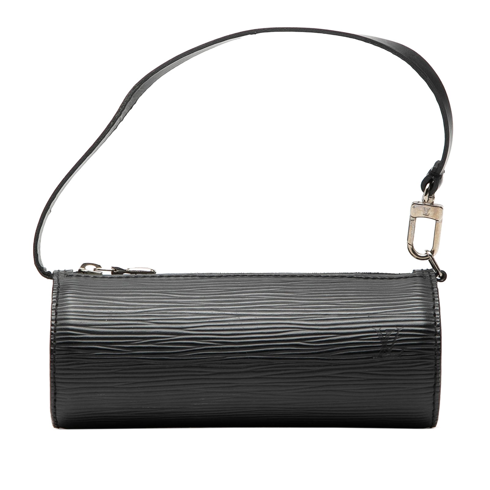 Louis Vuitton Pochette Papillon Black Epi Leather Shoulder Bag: Louis Vuitton Pochette Papillon Black Epi Leather Shoulder Bag The Louis Vuitton Epi Pochette Papillon is crafted from durable epi leather and features a sleek black design. It includes a flat leather