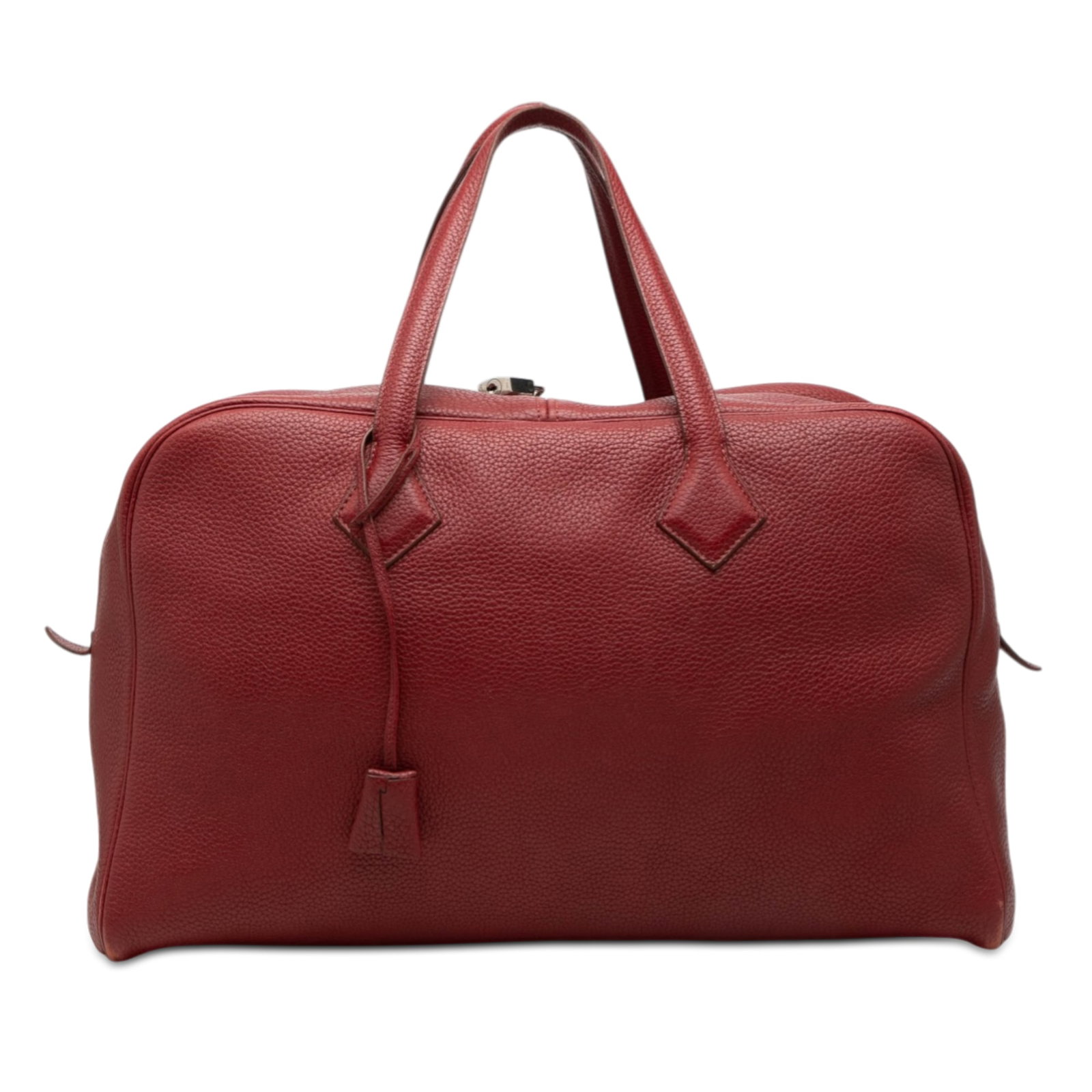 Hermes Victoria II 43 Rouge H Clemence Leather Shoulder Bag (1 of 7)