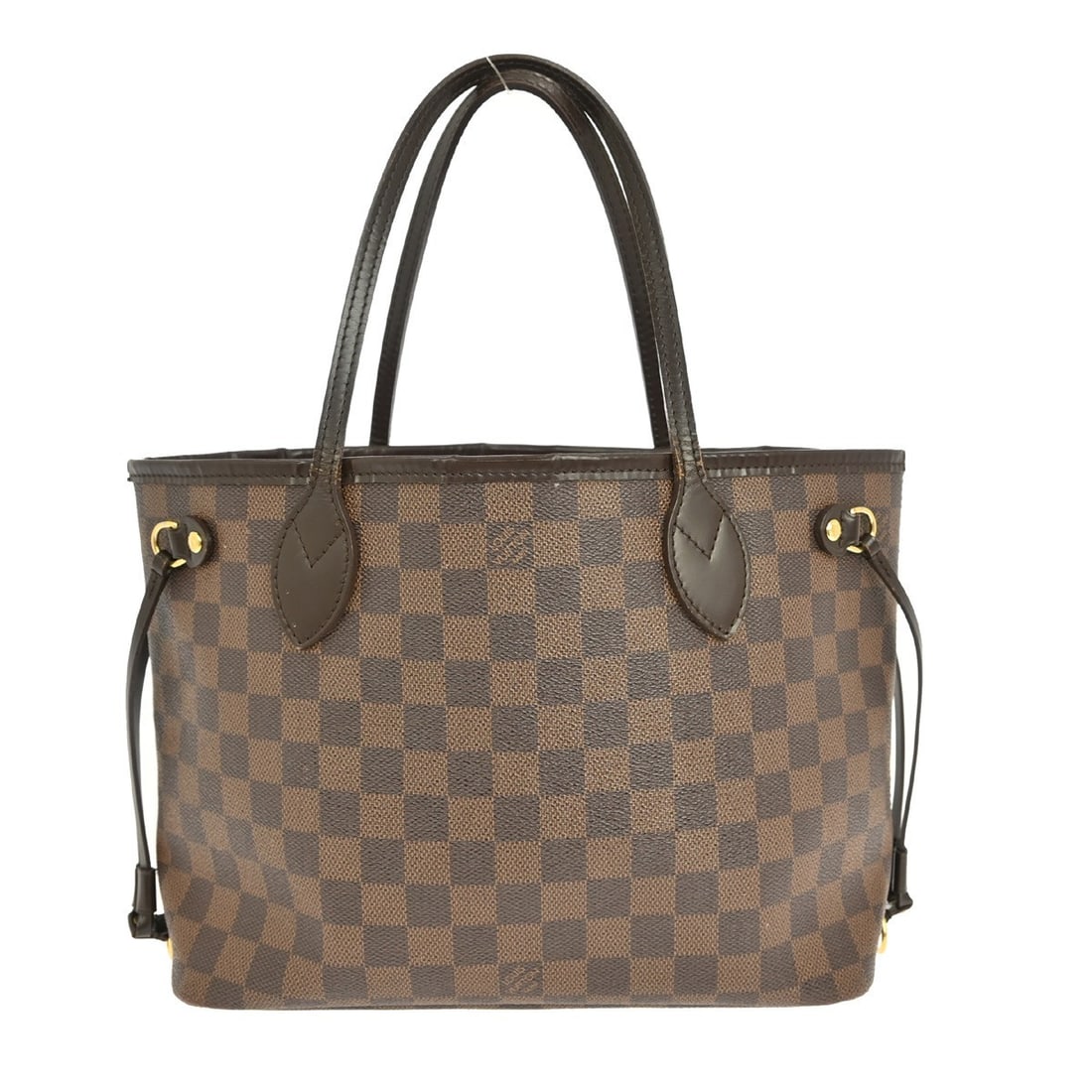 Louis Vuitton Damier Neverfull PM Tote Handbag N51109 Brown Red: Louis Vuitton Damier Neverfull PM Tote Handbag N51109 Brown Red Introducing the iconic Louis Vuitton Damier Neverfull PM Tote Handbag, a stunning blend of style and practicality. This medium-sized tot