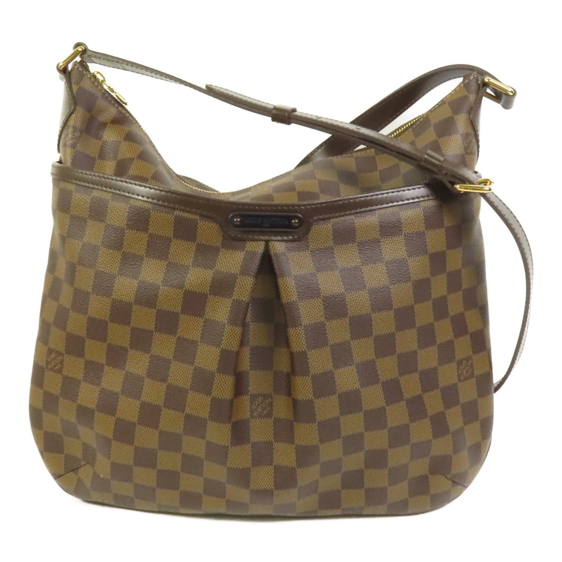 Louis Vuitton Damier Ebene Bloomsbury PM Brown Canvas Shoulder Bag N42251: Louis Vuitton Damier Ebene Bloomsbury PM Brown Canvas Shoulder Bag N42251 This Louis Vuitton Bloomsbury PM shoulder bag is crafted from brown Damier Ebene PVC coated canvas and features gold-tone hard