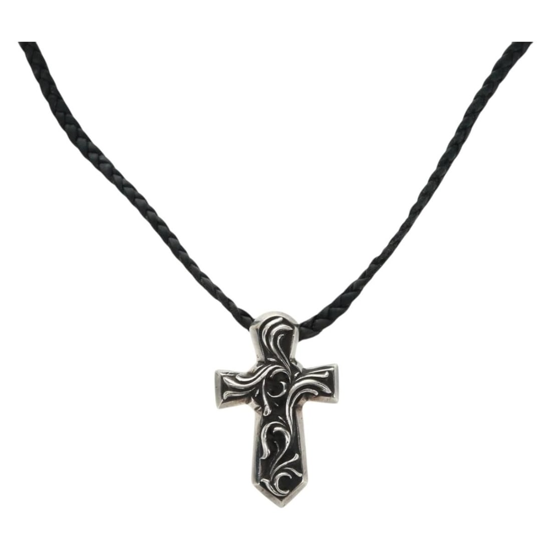 Chrome Hearts Vulcan Cross Small Silver Necklace for Women (1 of 16)