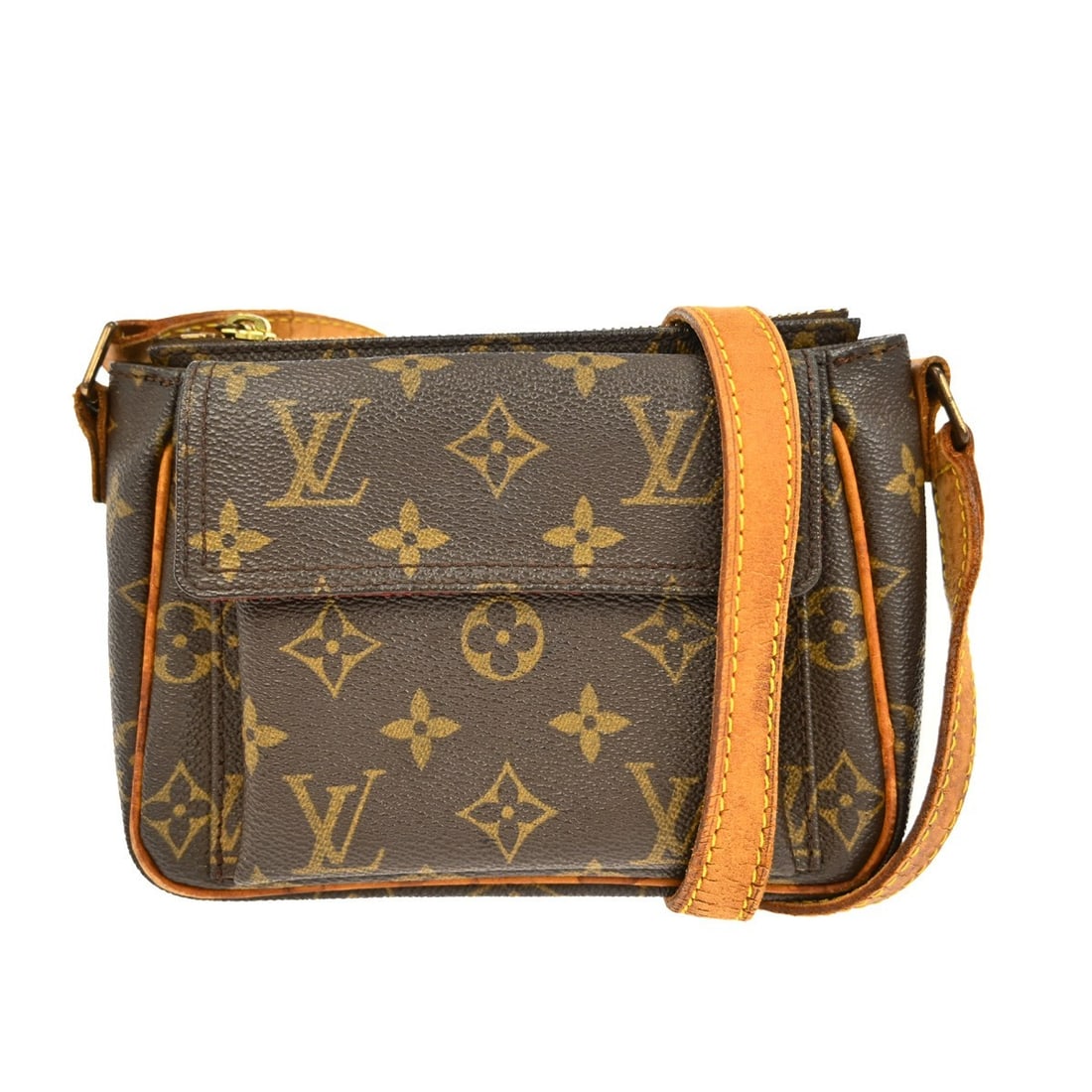 Louis Vuitton Viva Cite PM Monogram Canvas Medium Crossbody Bag M51165: Louis Vuitton Viva Cite PM Monogram Canvas Medium Crossbody Bag M51165 This Louis Vuitton Viva Cite PM crossbody bag features the iconic Monogram canvas exterior with brown hues and a logo accent. Des