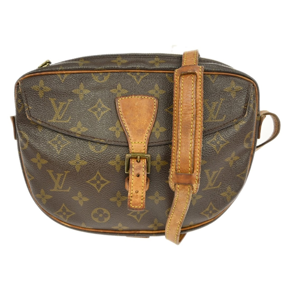 Louis Vuitton Jeune Fille MM Monogram Canvas Vintage Shoulder Bag M51226: Louis Vuitton Jeune Fille MM Monogram Canvas Vintage Shoulder Bag M51226 This vintage Louis Vuitton Jeune Fille MM shoulder bag features the iconic brown monogram canvas exterior with beige crossbody 