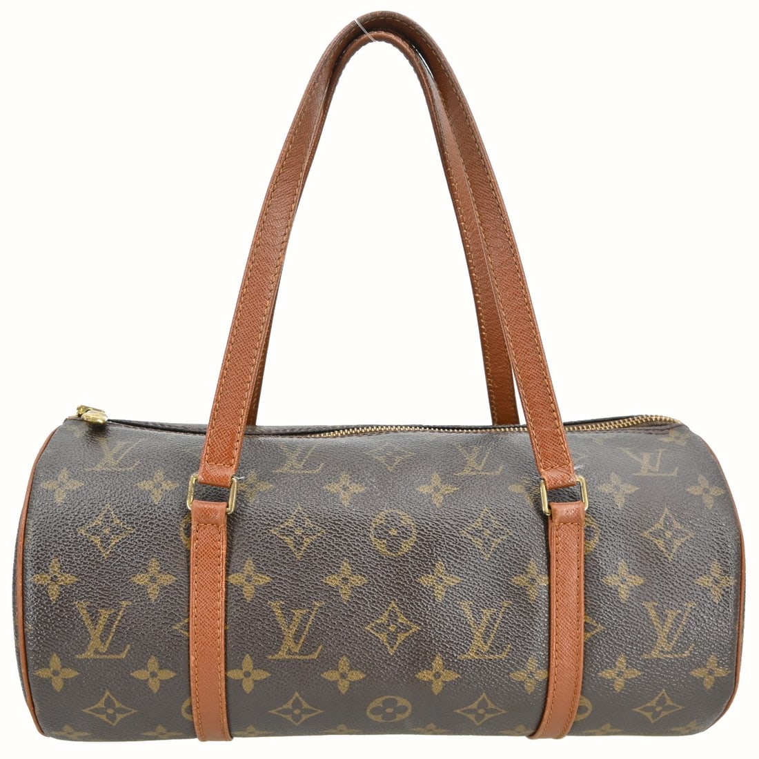 Louis Vuitton Papillon 30 Monogram Canvas Medium Brown Handbag: Louis Vuitton Papillon 30 Monogram Canvas Medium Brown Handbag This Louis Vuitton Papillon 30 handbag features the iconic monogram canvas with brown leather double handles and trim. The bag is designe